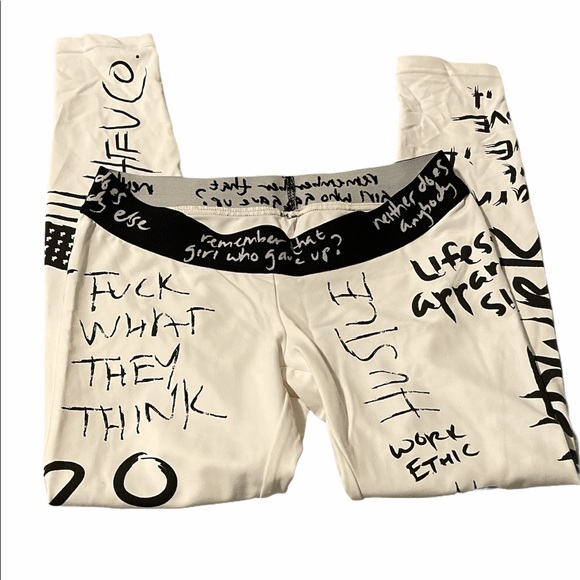 HTFU Analog Graffiti Full Length Leggings. Size S - Picture 9 of 9